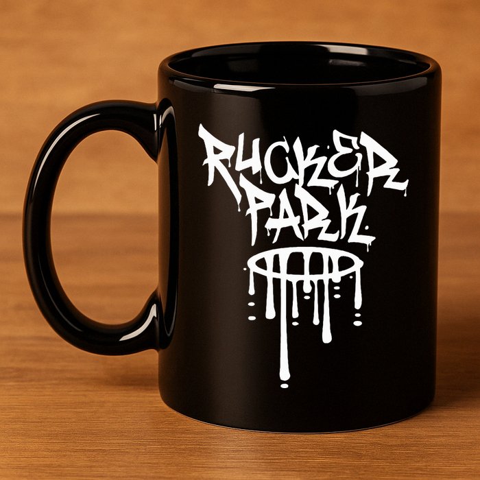 Rucker Park Hip Hop Graffiti Street Art Font 11oz C Handle Ceramic Mug