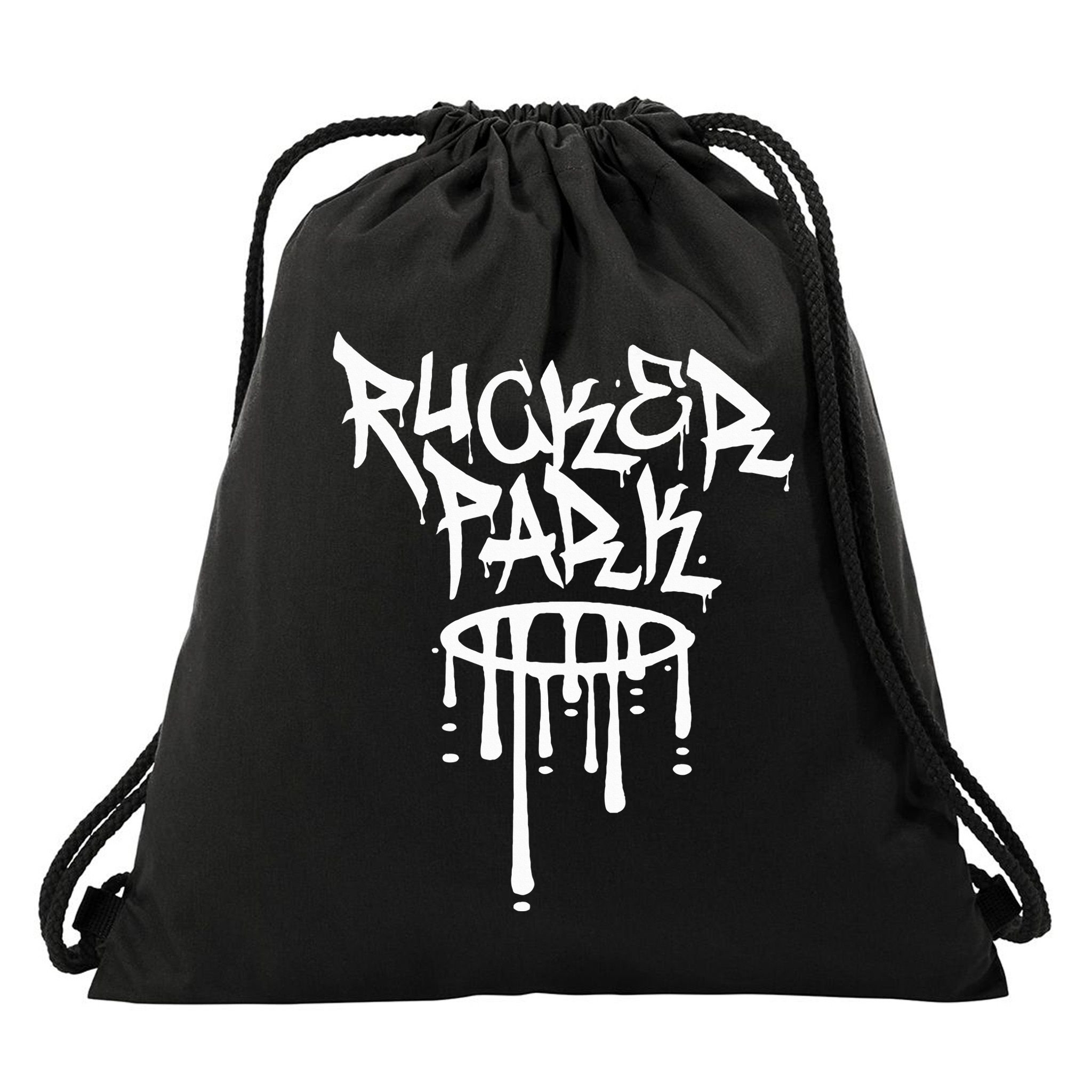 Rucker Park Hip Hop Graffiti Street Art Font Drawstring Bag