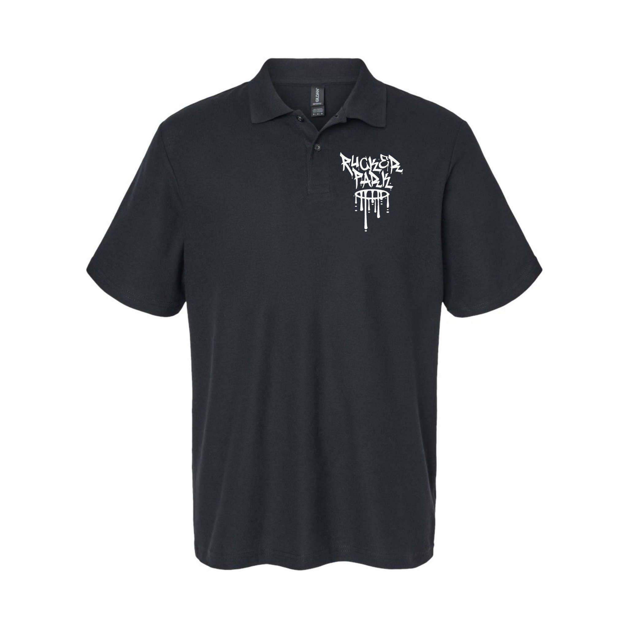Rucker Park Hip Hop Graffiti Street Art Font Polo
