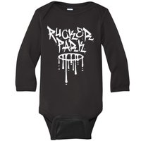 Rucker Park Hip Hop Graffiti Street Art Font Baby Long Sleeve Bodysuit