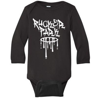 Rucker Park Hip Hop Graffiti Street Art Font Baby Long Sleeve Bodysuit