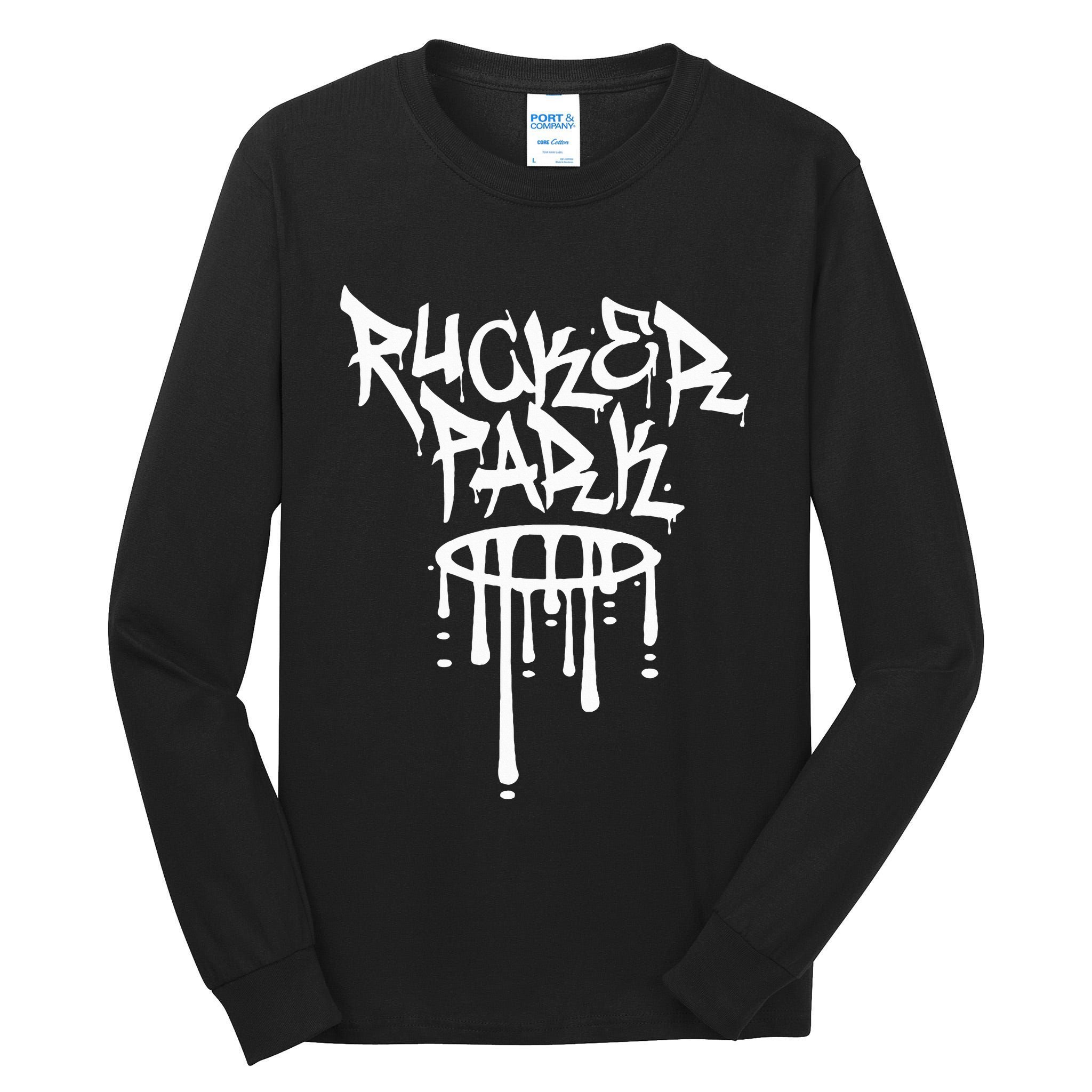 Rucker Park Hip Hop Graffiti Street Art Font Tall Long Sleeve T-Shirt