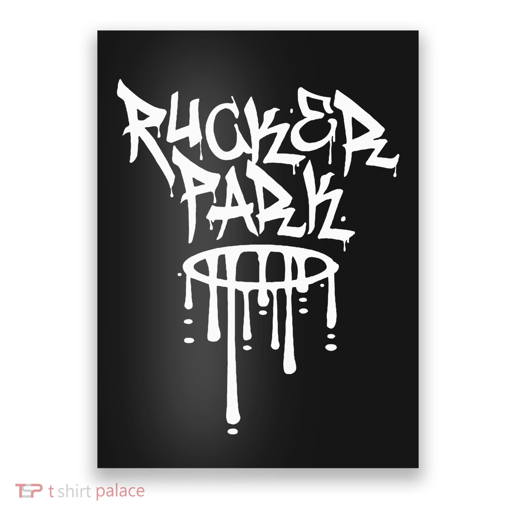 Rucker Park Hip Hop Graffiti Street Art Font Poster
