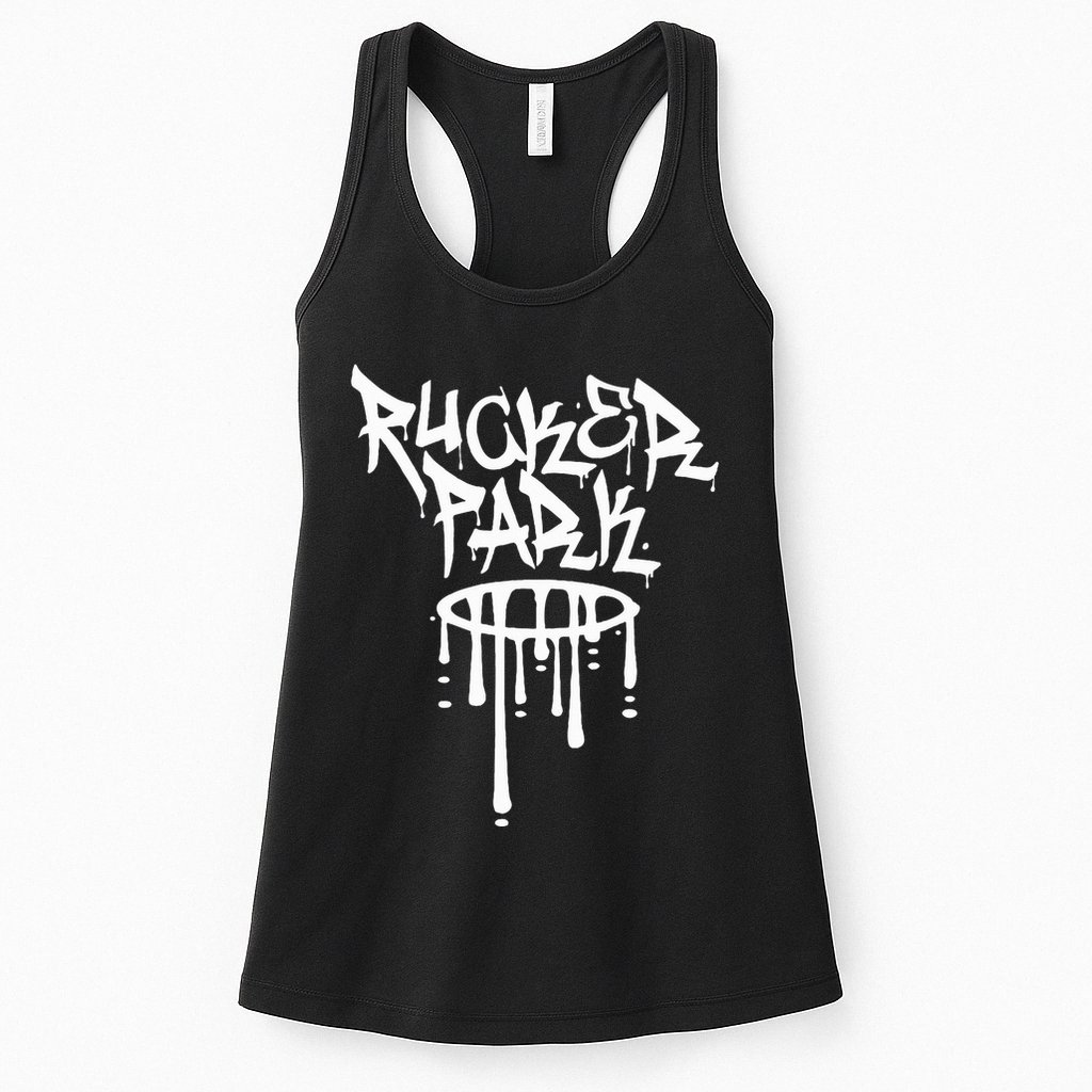 Rucker Park Hip Hop Graffiti Street Art Font Womens Tank Top