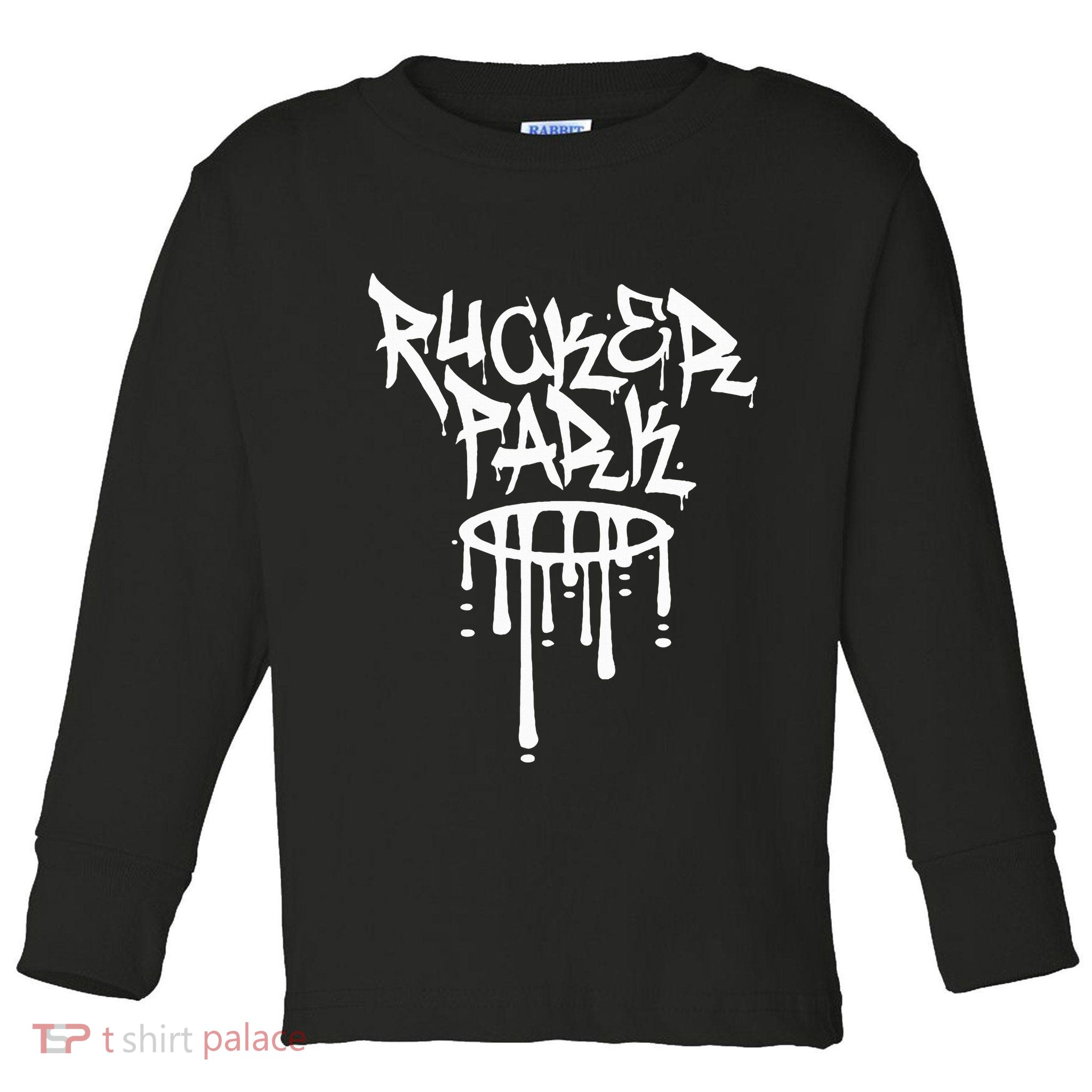 Rucker Park Hip Hop Graffiti Street Art Font Toddler Long Sleeve Shirt