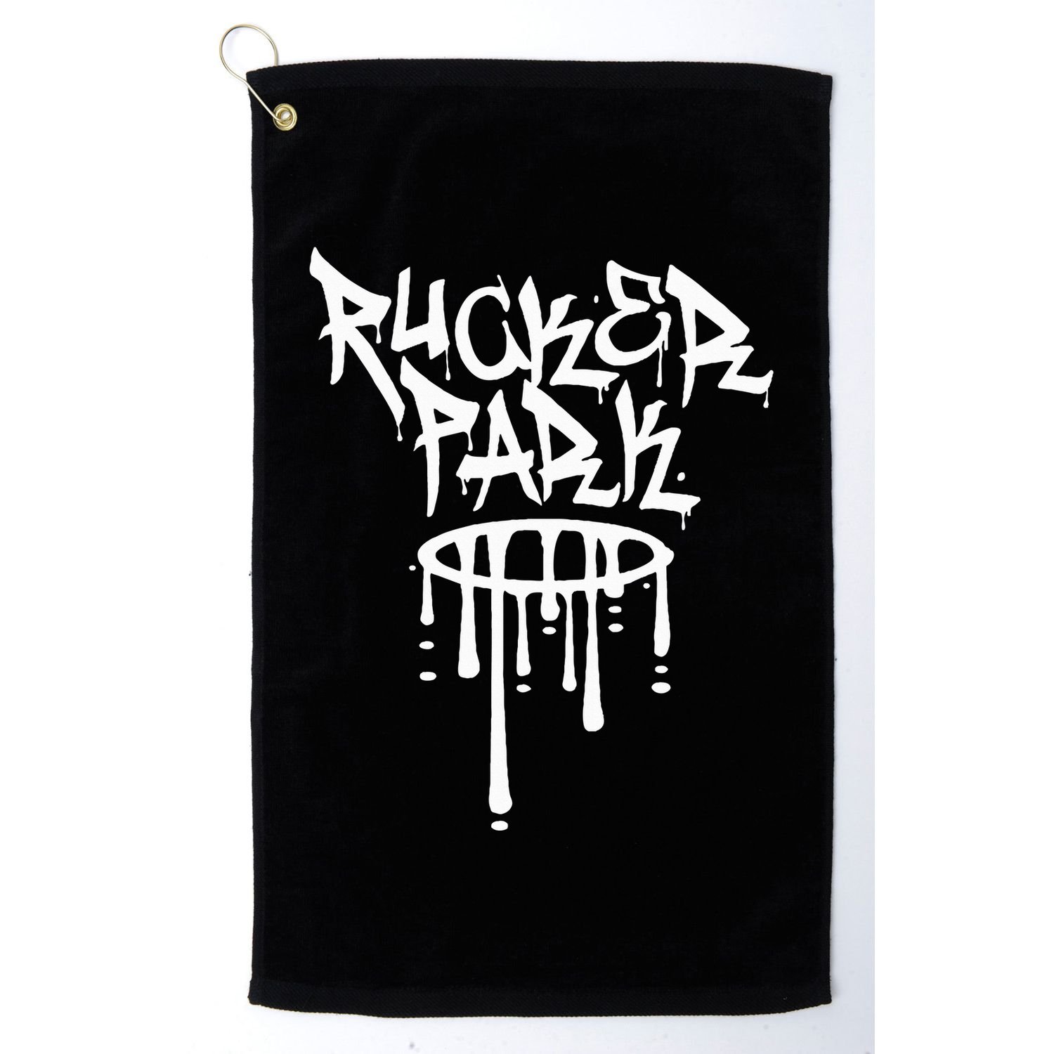 Rucker Park Hip Hop Graffiti Street Art Font Golf Towel
