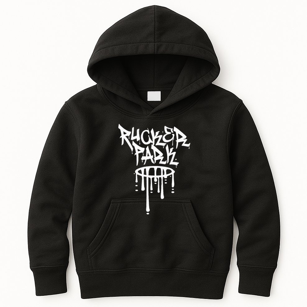 Rucker Park Hip Hop Graffiti Street Art Font Kids Hoodie