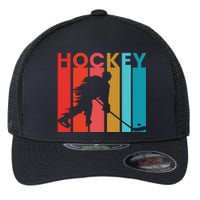 Retro Poster Hockey Lovers Flexfit Unipanel Trucker Cap