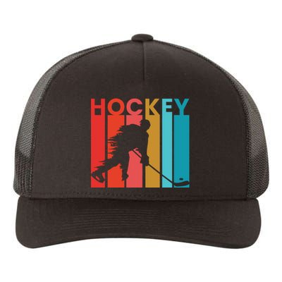 Retro Poster Hockey Lovers Yupoong Adult 5-Panel Trucker Hat