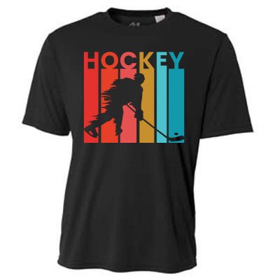 Retro Poster Hockey Lovers Cooling Performance Crew T-Shirt