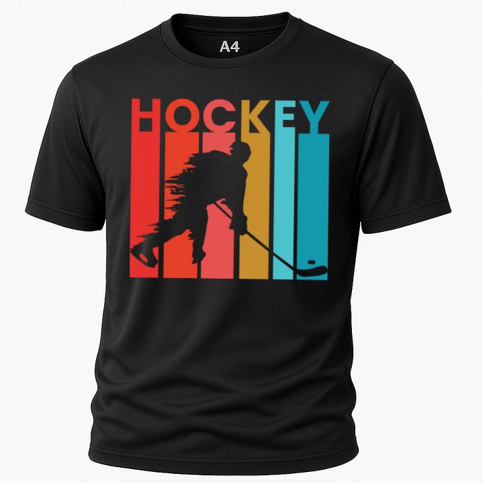 Retro Poster Hockey Lovers Cooling Performance Crew T-Shirt