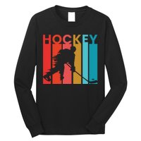 Retro Poster Hockey Lovers Long Sleeve Shirt