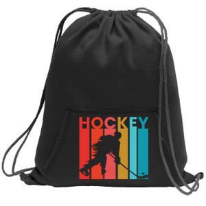 Retro Poster Hockey Lovers Sweatshirt Cinch Pack Bag