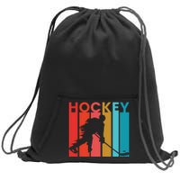 Retro Poster Hockey Lovers Sweatshirt Cinch Pack Bag