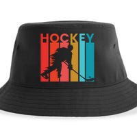 Retro Poster Hockey Lovers Sustainable Bucket Hat