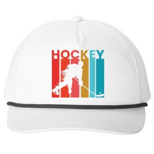 Retro Poster Hockey Lovers Snapback Five-Panel Rope Hat