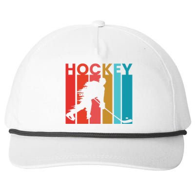 Retro Poster Hockey Lovers Snapback Five-Panel Rope Hat