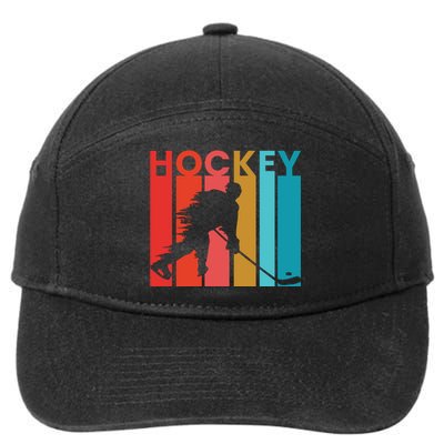 Retro Poster Hockey Lovers 7-Panel Snapback Hat