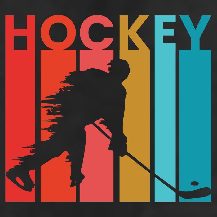 Retro Poster Hockey Lovers 11oz C Handle Ceramic Mug