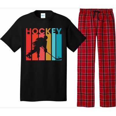 Retro Poster Hockey Lovers Pajama Set