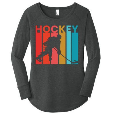 Retro Poster Hockey Lovers Women's Perfect Tri Tunic Long Sleeve Shirt