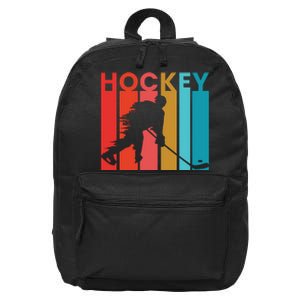 Retro Poster Hockey Lovers 16 in Basic Backpack