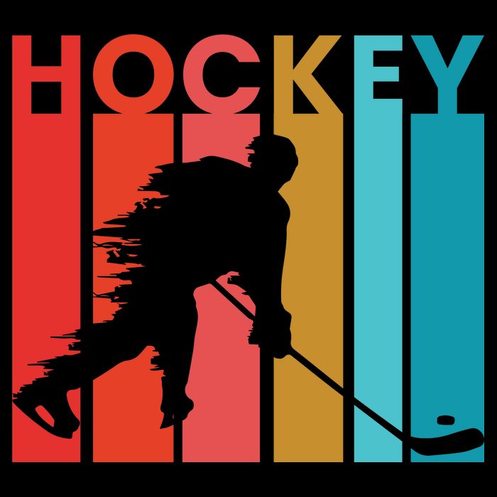 Retro Poster Hockey Lovers 16 in Basic Backpack