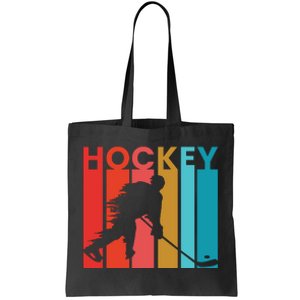 Retro Poster Hockey Lovers Tote Bag