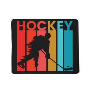 Retro Poster Hockey Lovers Mousepad