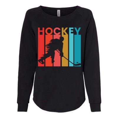 Retro Poster Hockey Lovers Womens California Wash Sweatshirt