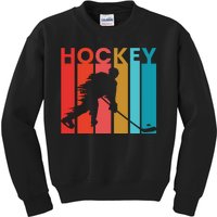 Retro Poster Hockey Lovers Kids Sweatshirt