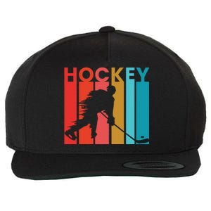 Retro Poster Hockey Lovers Wool Snapback Cap