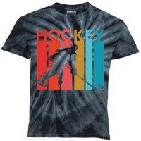 Retro Poster Hockey Lovers Kids Tie-Dye T-Shirt