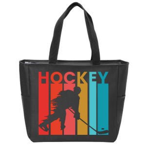 Retro Poster Hockey Lovers Zip Tote Bag