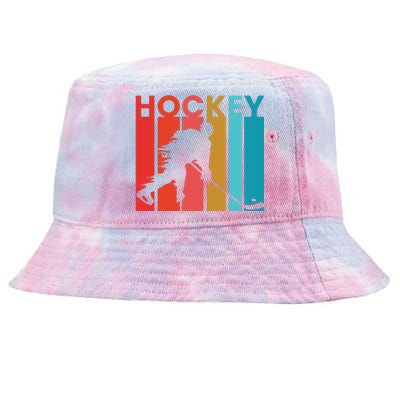 Retro Poster Hockey Lovers Tie-Dyed Bucket Hat