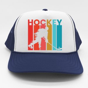 Retro Poster Hockey Lovers Trucker Hat