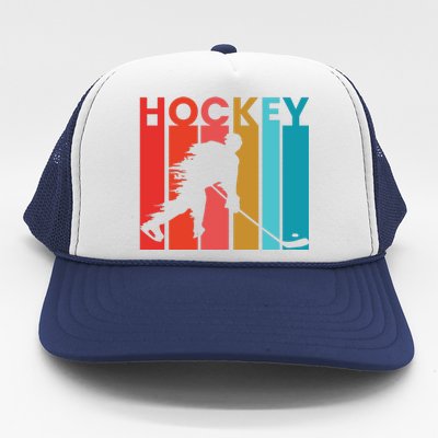 Retro Poster Hockey Lovers Trucker Hat