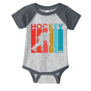 Retro Poster Hockey Lovers Infant Baby Jersey Bodysuit