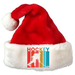 Retro Poster Hockey Lovers Premium Christmas Santa Hat