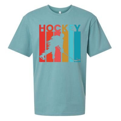 Retro Poster Hockey Lovers Sueded Cloud Jersey T-Shirt