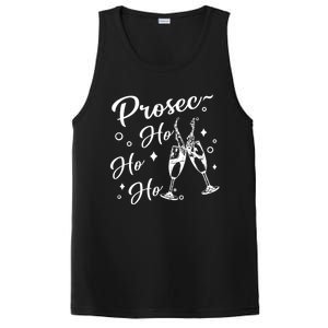 Retro Prosec Ho Ho Ho Funny Presecco Christmas Vacation Cute Gift PosiCharge Competitor Tank