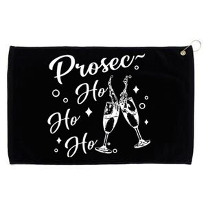 Retro Prosec Ho Ho Ho Funny Presecco Christmas Vacation Cute Gift Grommeted Golf Towel