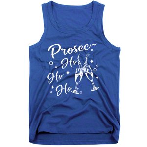 Retro Prosec Ho Ho Ho Funny Presecco Christmas Vacation Cute Gift Tank Top