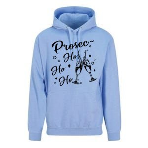 Retro Prosec Ho Ho Ho Funny Presecco Christmas Vacation Cute Gift Unisex Surf Hoodie