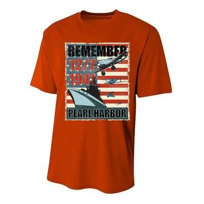 Remember Pearl Harbor Remembrance Day December 7th 1941 Performance Sprint T-Shirt