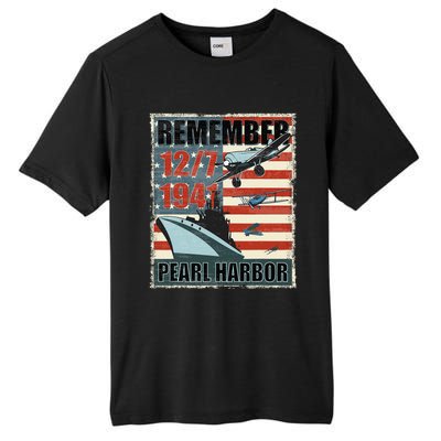 Remember Pearl Harbor Remembrance Day December 7th 1941 Tall Fusion ChromaSoft Performance T-Shirt