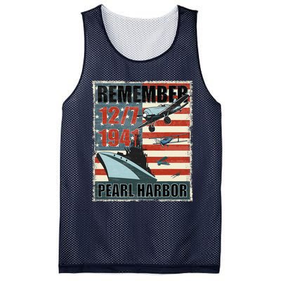 Remember Pearl Harbor Remembrance Day December 7th 1941 Mesh Reversible Basketball Jersey Tank