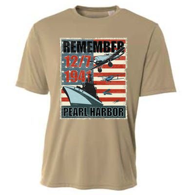 Remember Pearl Harbor Remembrance Day December 7th 1941 Cooling Performance Crew T-Shirt