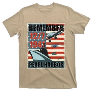 Remember Pearl Harbor Remembrance Day December 7th 1941 T-Shirt