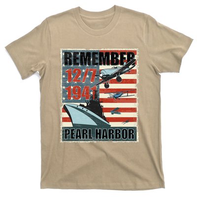 Remember Pearl Harbor Remembrance Day December 7th 1941 T-Shirt